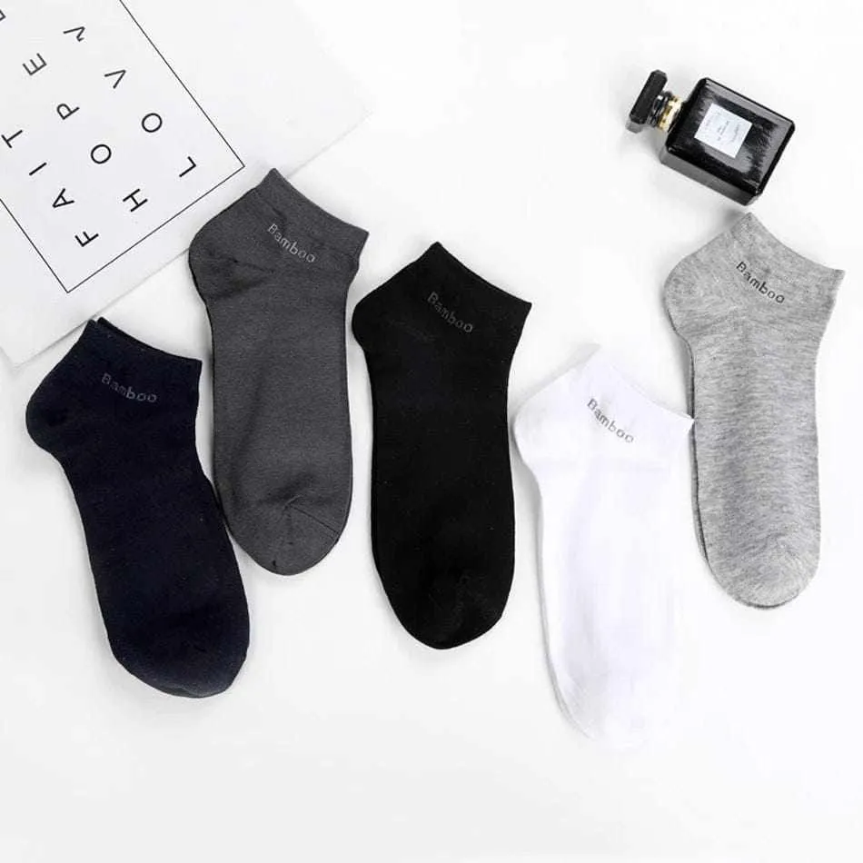 10 Pairs / Pack Men's High Quality Breathable Anti-Bacterial  Ankle Socks