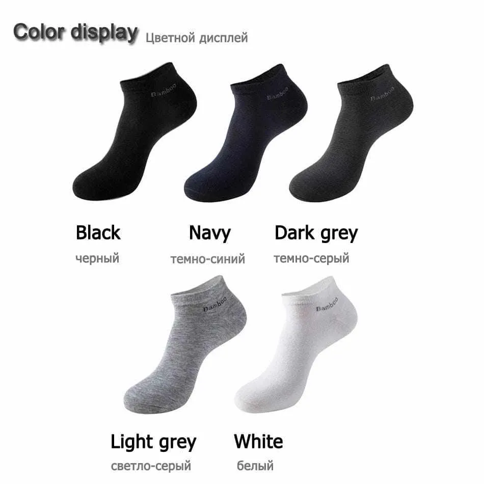10 Pairs / Pack Men's High Quality Breathable Anti-Bacterial  Ankle Socks