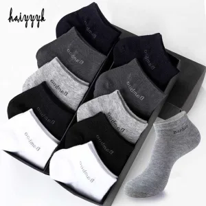 10 Pairs / Pack Men's High Quality Breathable Anti-Bacterial  Ankle Socks