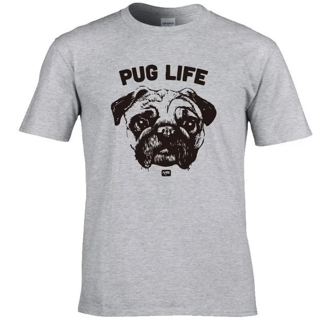 100% cotton Go hard or Go Home / Pug Life Men's t-shirt (various designs)