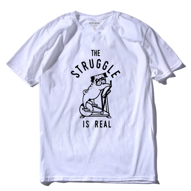 100% cotton Go hard or Go Home / Pug Life Men's t-shirt (various designs)