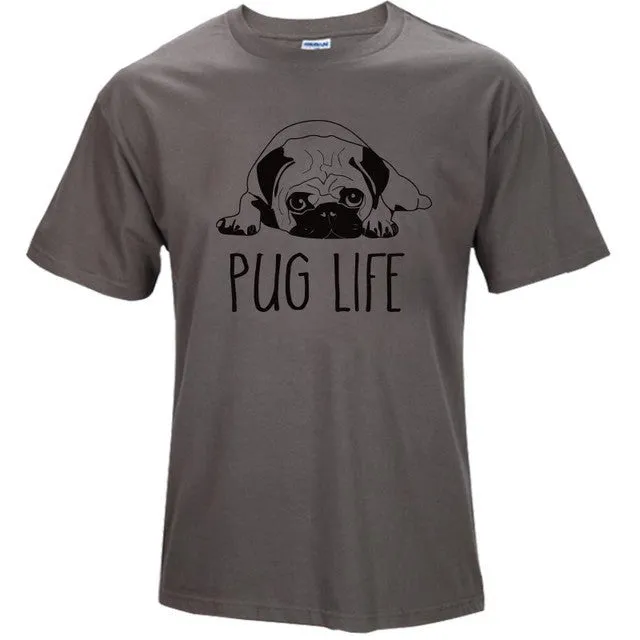 100% cotton Go hard or Go Home / Pug Life Men's t-shirt (various designs)