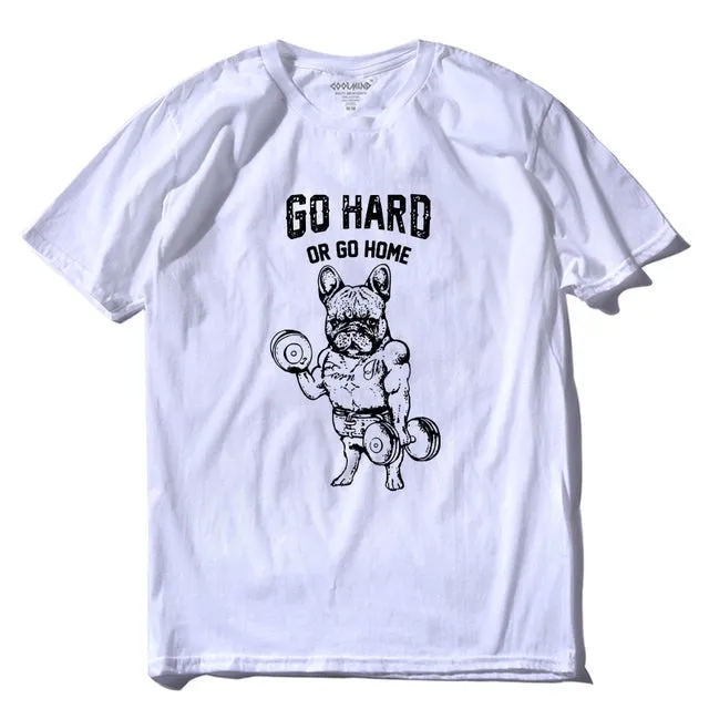 100% cotton Go hard or Go Home / Pug Life Men's t-shirt (various designs)