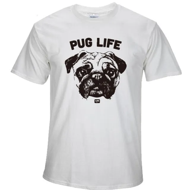 100% cotton Go hard or Go Home / Pug Life Men's t-shirt (various designs)