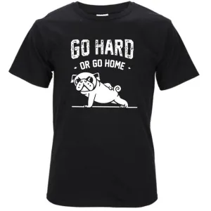 100% cotton Go hard or Go Home / Pug Life Men's t-shirt (various designs)