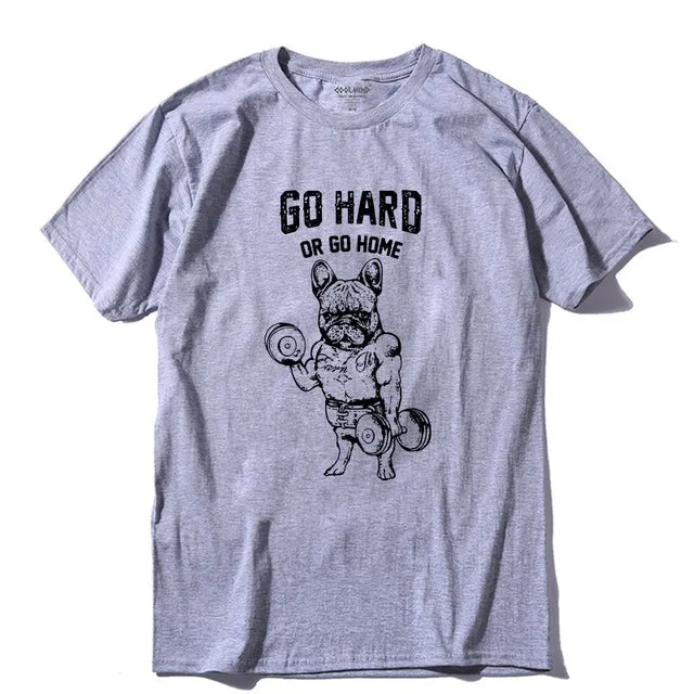 100% cotton Go hard or Go Home / Pug Life Men's t-shirt (various designs)