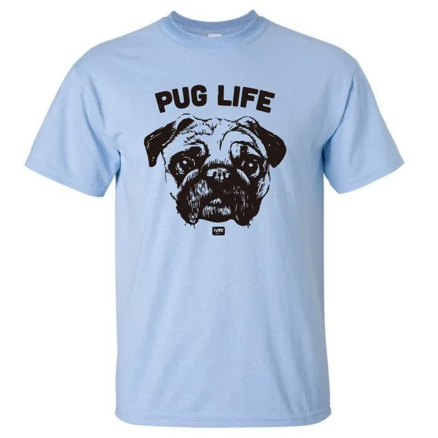 100% cotton Go hard or Go Home / Pug Life Men's t-shirt (various designs)