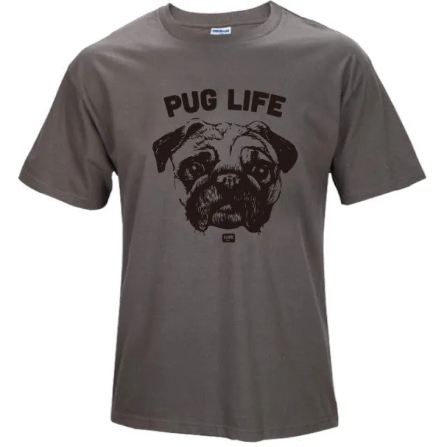 100% cotton Go hard or Go Home / Pug Life Men's t-shirt (various designs)