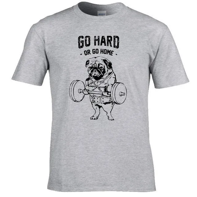 100% cotton Go hard or Go Home / Pug Life Men's t-shirt (various designs)