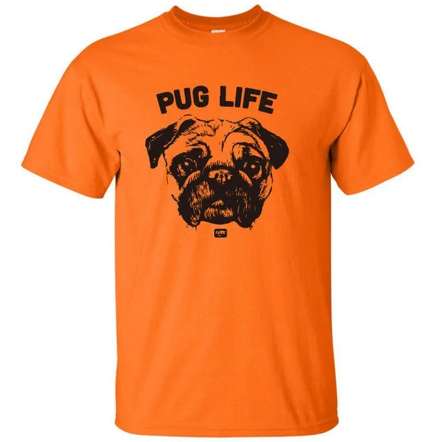 100% cotton Go hard or Go Home / Pug Life Men's t-shirt (various designs)