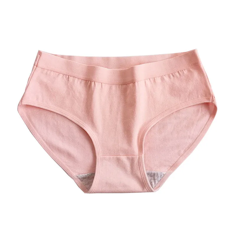12 Pieces Of Cotton Women&#39;s Underwear Student Panties Low Waist