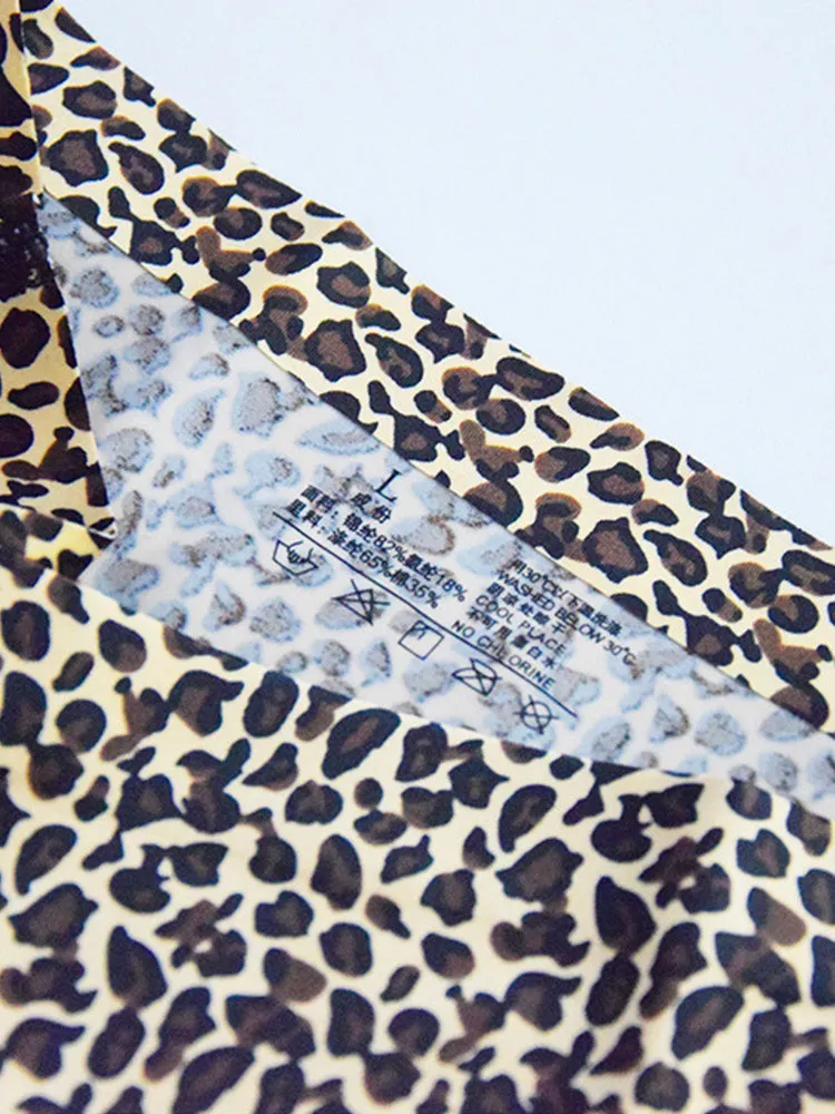 2-Pack Women Cheetah Texture High Waisted Everday Panties