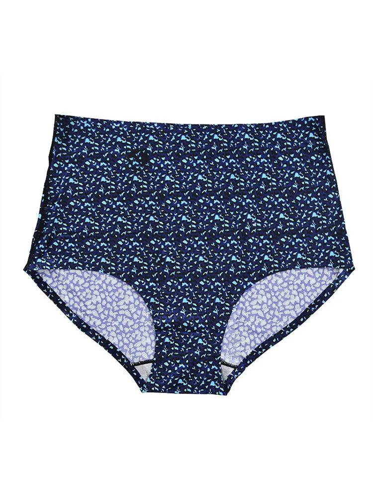 2-Pack Women Cheetah Texture High Waisted Everday Panties