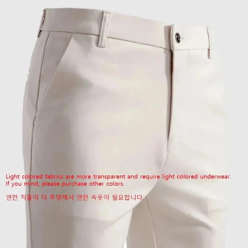 29-42 Men's Summer Thin Fashion Business Casual Suit Pants