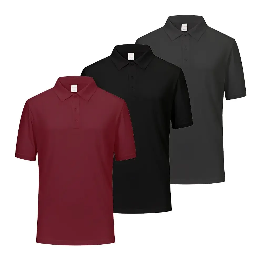 3 Pack Performance Short Sleeve Golf Shirts
