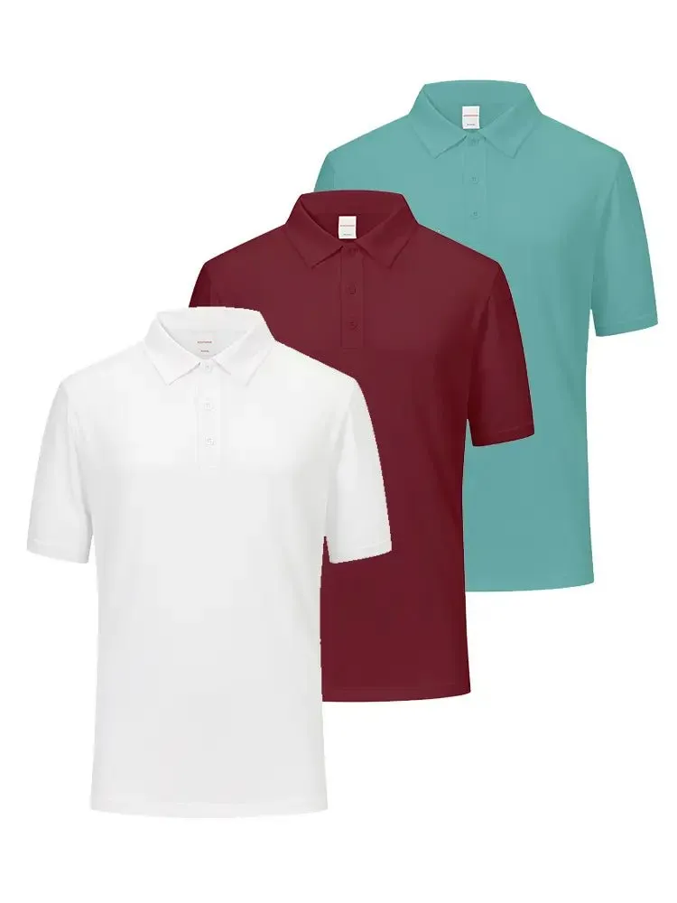 3 Pack Performance Short Sleeve Golf Shirts