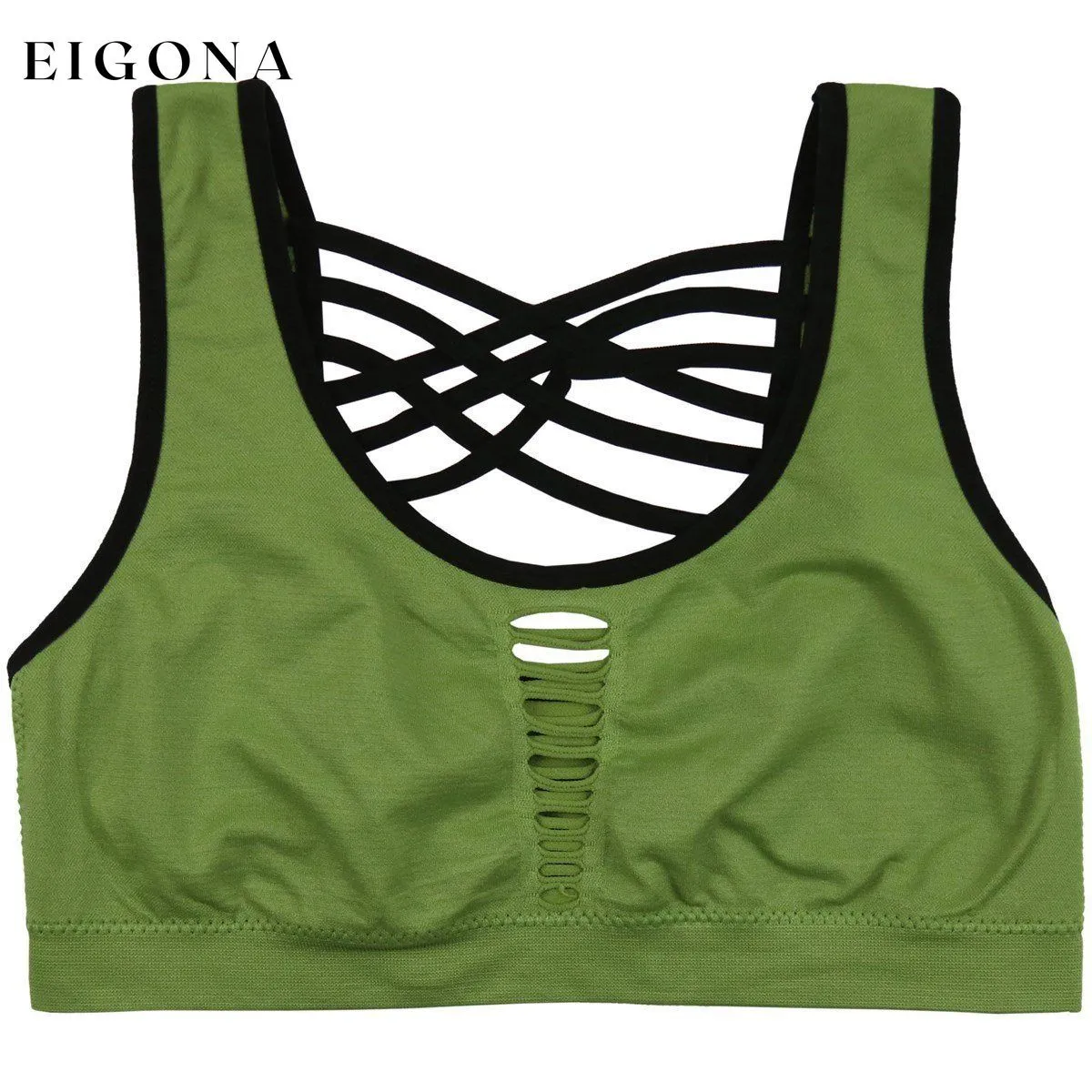 3-Pack: Women's Strappy Back Microfiber Sports Bras