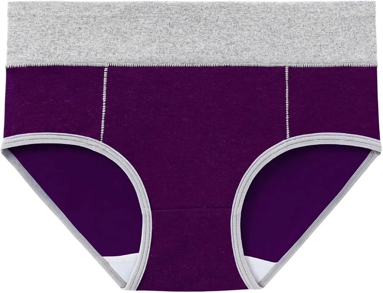 3 PCS Briefs for Women Cotton Seamless Patchwork Underwear High Waist Breathable Full Coverage Plus Size Panties