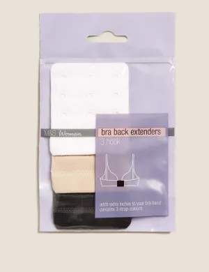 3 Piece Marks & Spencer 3 Hook Bra Extensions Multi