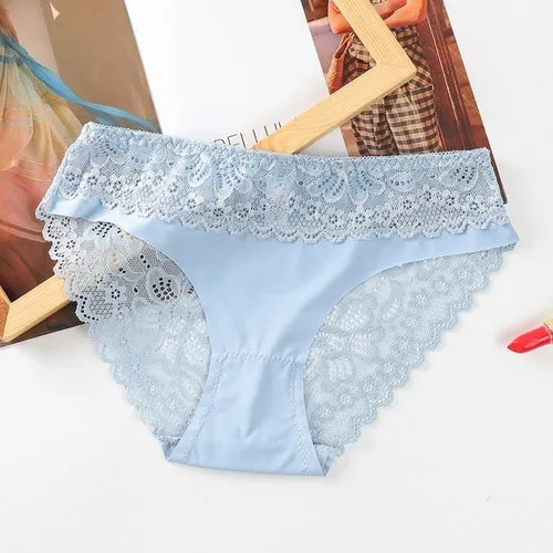 3pcs Lace Underwear Panties For Women's Panties Set Sexy Intimate