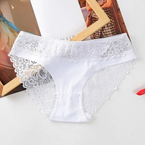 3pcs Lace Underwear Panties For Women's Panties Set Sexy Intimate