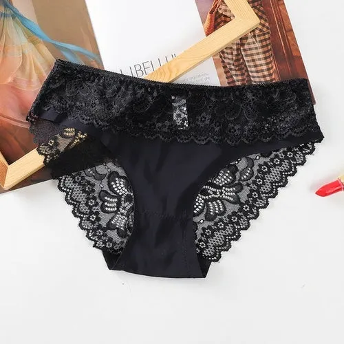 3pcs Lace Underwear Panties For Women's Panties Set Sexy Intimate