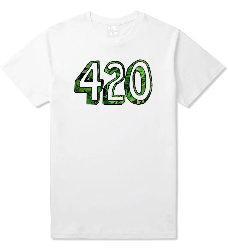 420 Weed Marijuana Print Boys Kids T-Shirt