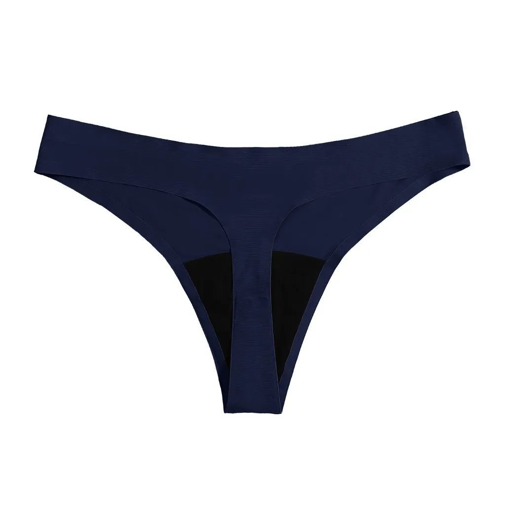 5 Pack Seamless Period Panties Thong - Light Flow
