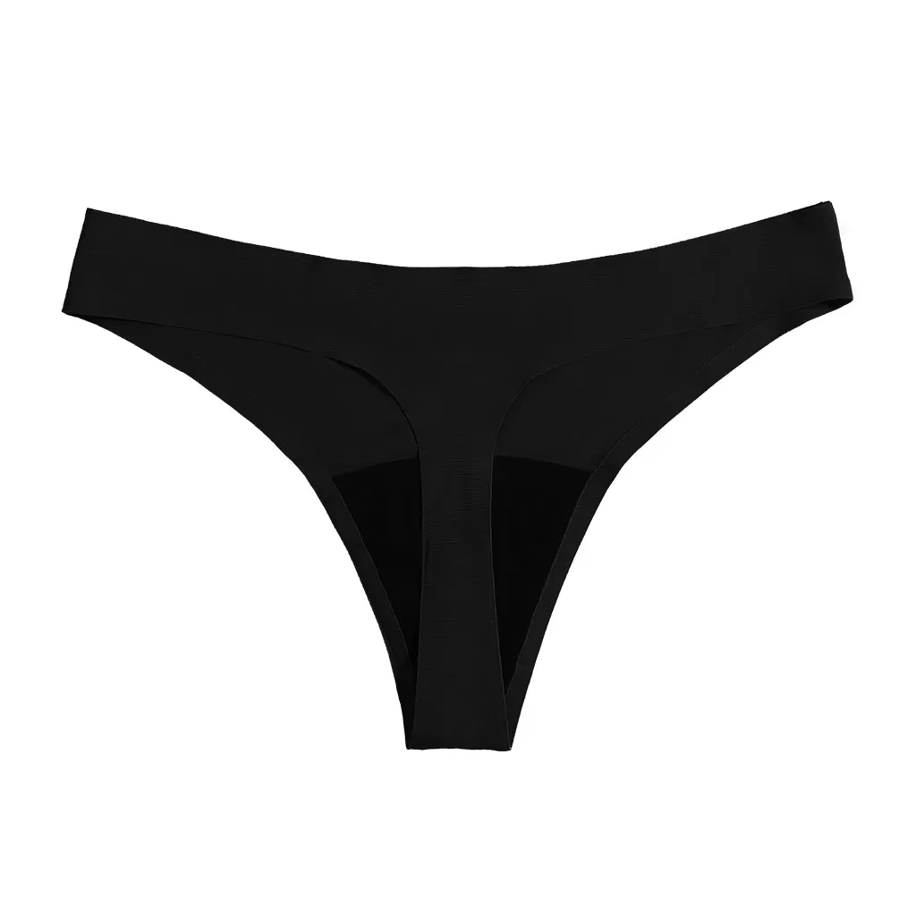 5 Pack Seamless Period Panties Thong - Light Flow