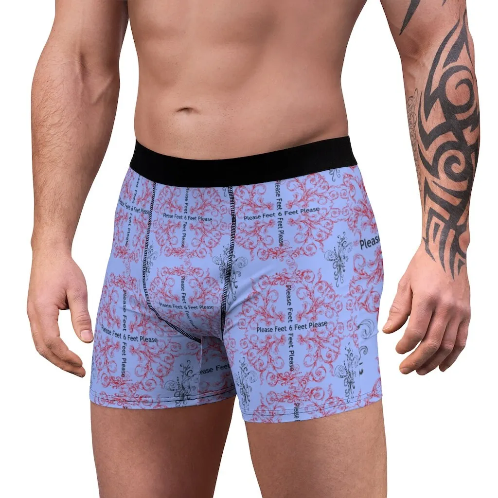 6 feet please Anti-covid Men&#39;s Boxer Briefs,Gift for Him/Christmas/Birthday/Engagement/Anniversary/Funny/Halloween/Thanksgiving/Valentine
