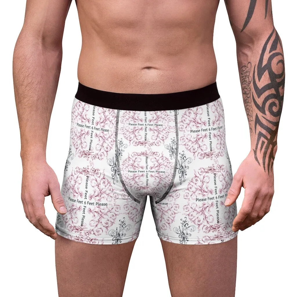 6 feet please Anti-covid Men&#39;s Boxer Briefs,Gift for Him/Christmas/Birthday/Engagement/Anniversary/Funny/Halloween/Thanksgiving/Valentine