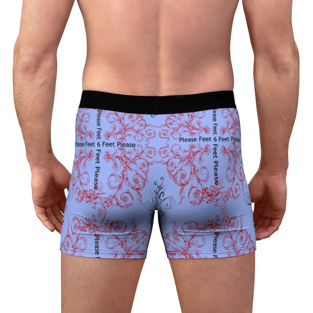 6 feet please Anti-covid Men&#39;s Boxer Briefs,Gift for Him/Christmas/Birthday/Engagement/Anniversary/Funny/Halloween/Thanksgiving/Valentine
