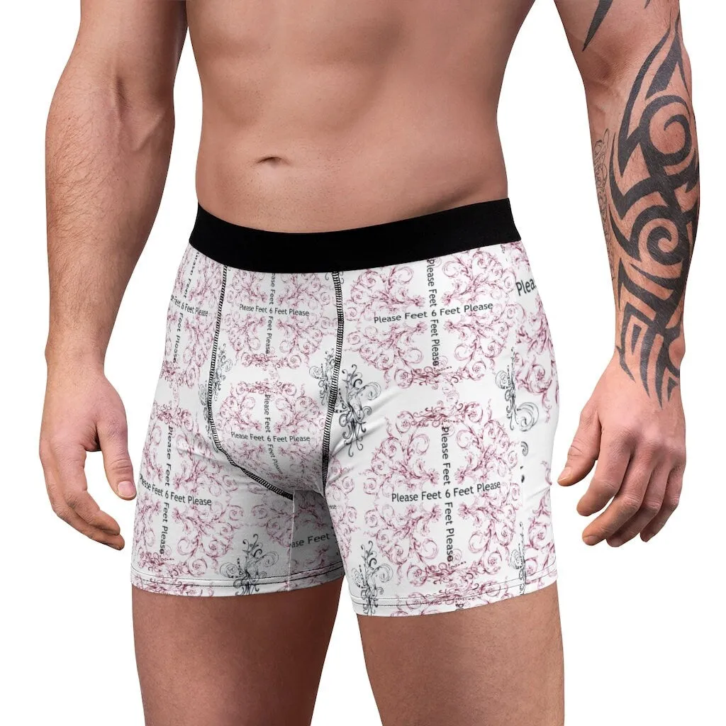 6 feet please Anti-covid Men&#39;s Boxer Briefs,Gift for Him/Christmas/Birthday/Engagement/Anniversary/Funny/Halloween/Thanksgiving/Valentine