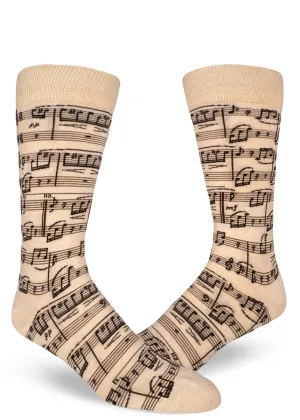 A Genius Composition Men's Music Socks