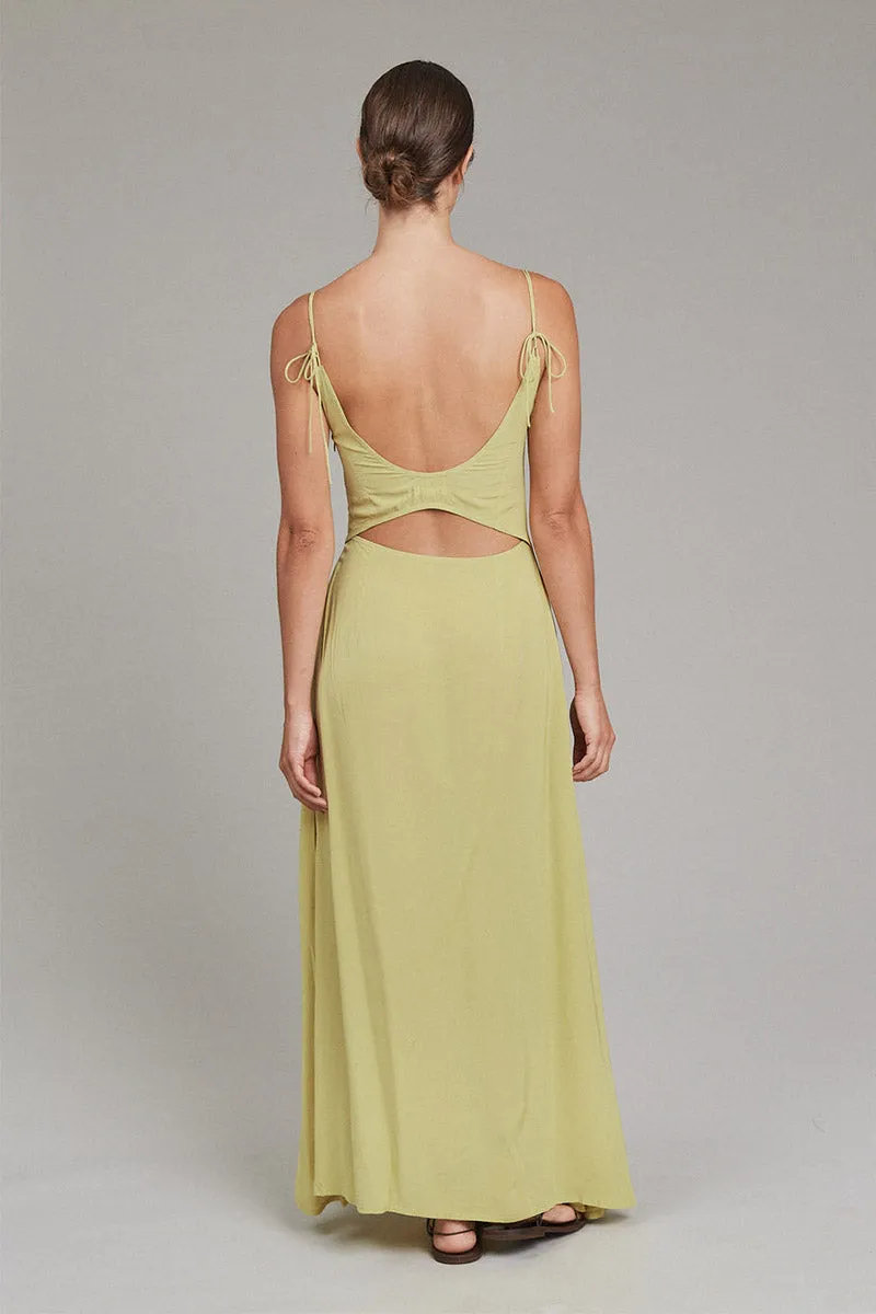 ACACIA Jane Dress - Cutout Maxi Dress (Dijon)