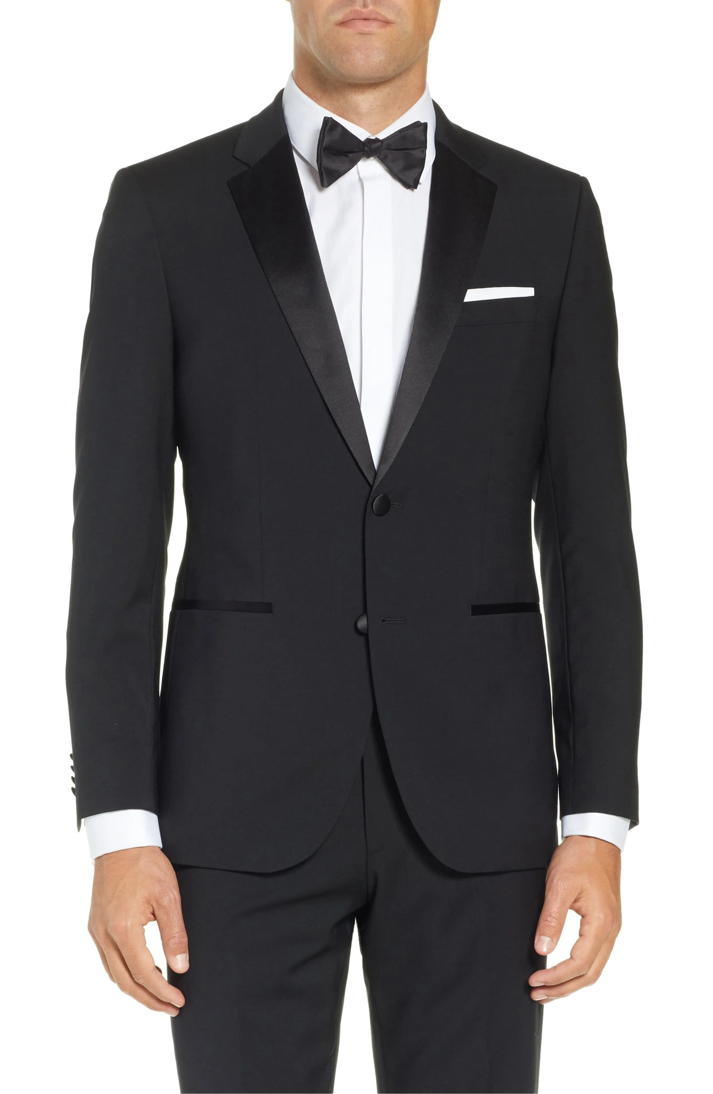 Adam Baker Men's Modern Fit Two-Piece Notch Lapel Tuxedo Suit