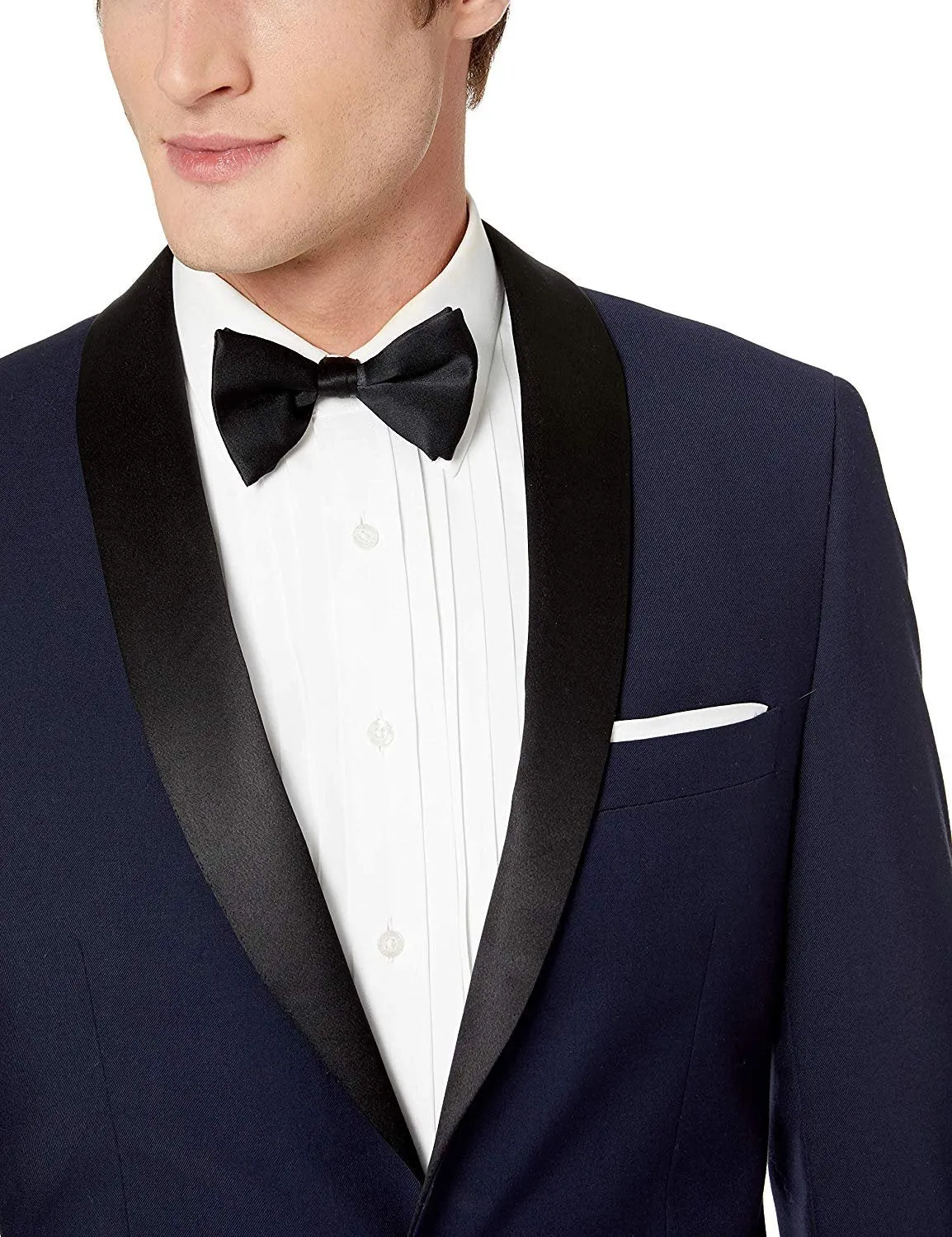 Adam Baker Men's Regular Fit Two-Piece Shawl Lapel Tuxedo Suit