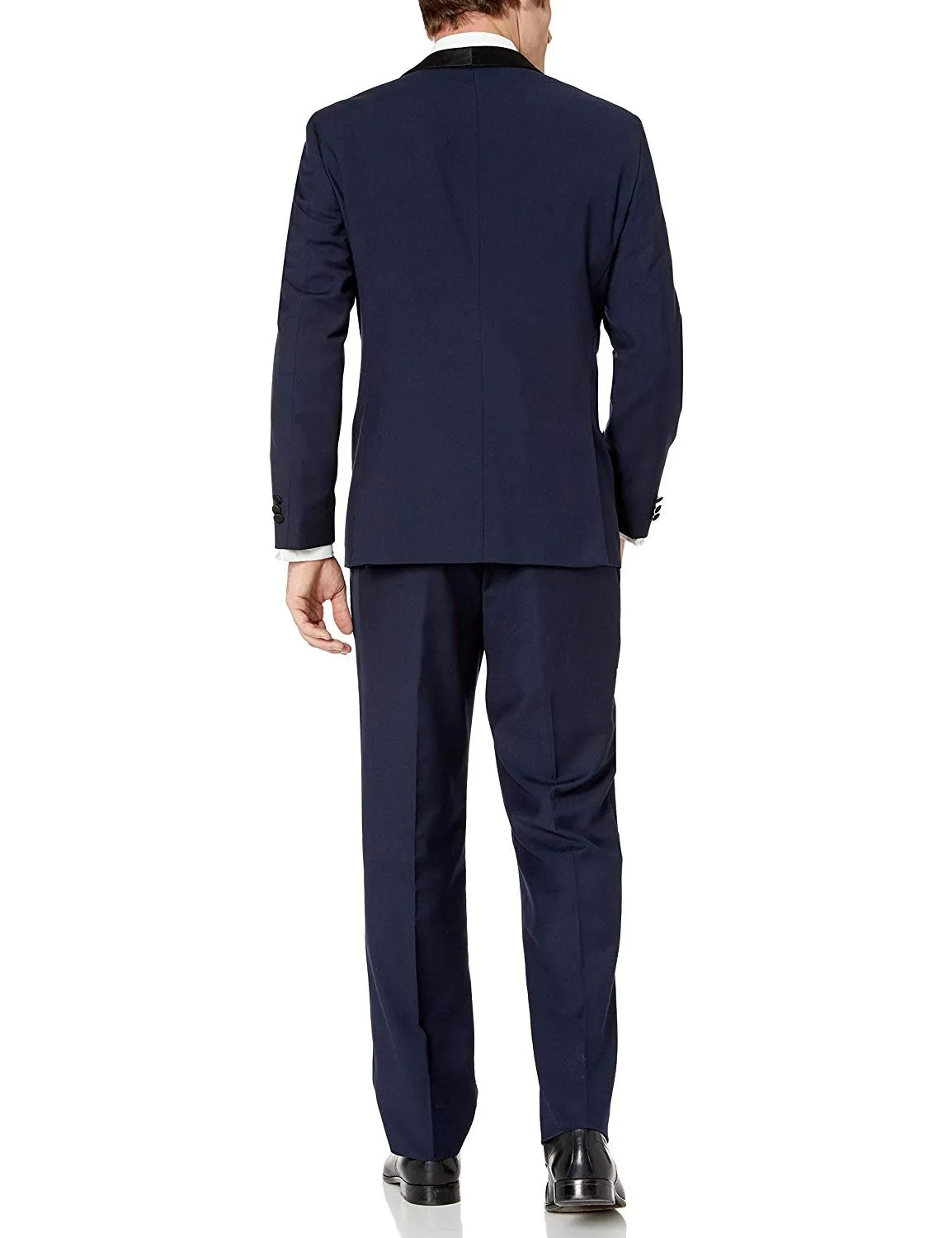 Adam Baker Men's Regular Fit Two-Piece Shawl Lapel Tuxedo Suit