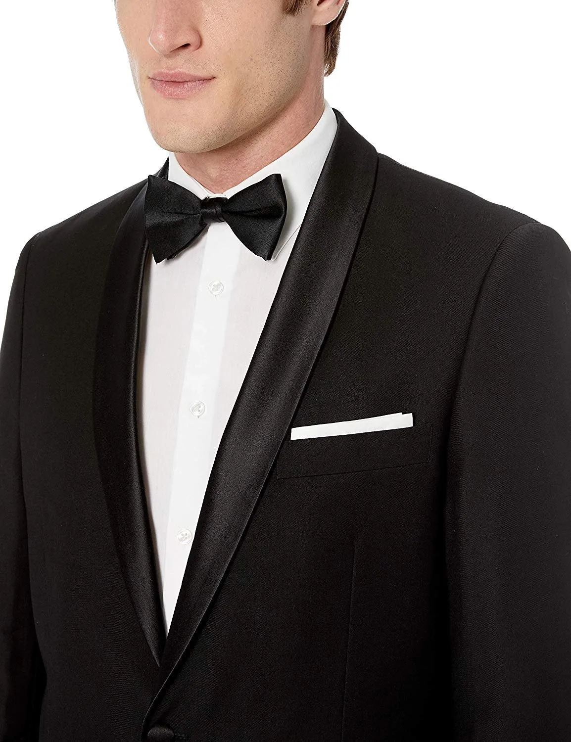 Adam Baker Men's Regular Fit Two-Piece Shawl Lapel Tuxedo Suit