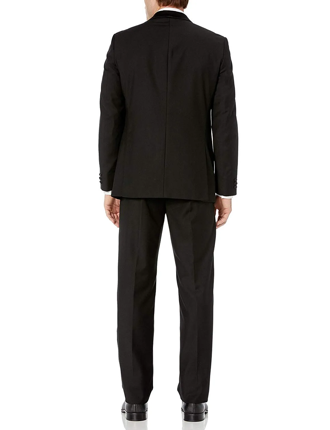 Adam Baker Men's Regular Fit Two-Piece Shawl Lapel Tuxedo Suit