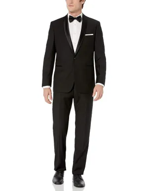 Adam Baker Men's Regular Fit Two-Piece Shawl Lapel Tuxedo Suit