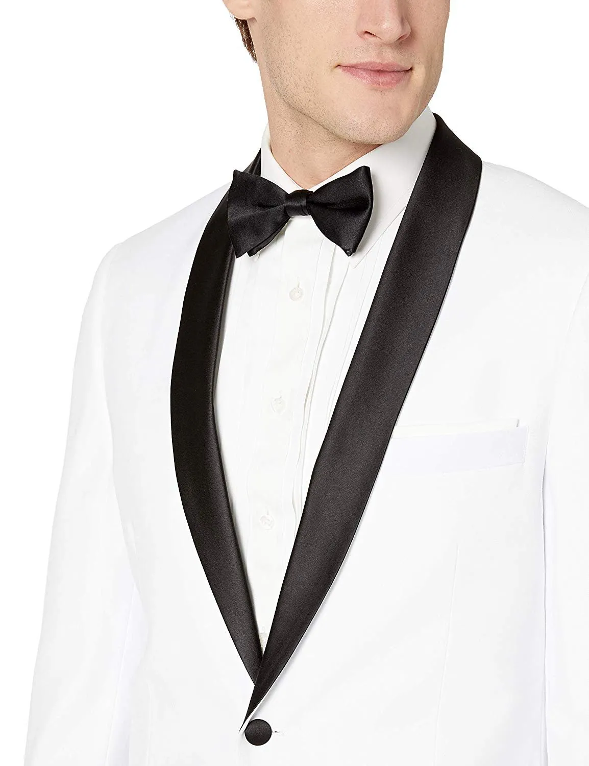 Adam Baker Men's Regular Fit Two-Piece Shawl Lapel Tuxedo Suit