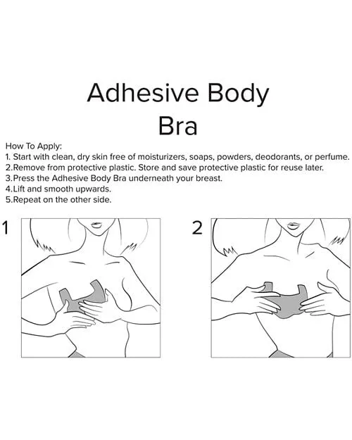 Adhesive Body Bras, Set of 3 Fashion Forms, color Tan/Beige