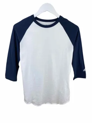 Adidas Boys' Baseball T-Shirt White/Navy w/ Tags Size L (14-16)