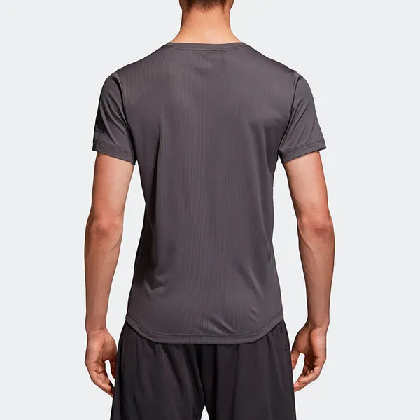 adidas Freelift Chill Training Sports Round Neck Short Sleeve T-Shirt Gray