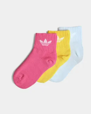 Adidas Kids' Ankle Sock Halo Blue/Bold Gold/Pulse Magenta