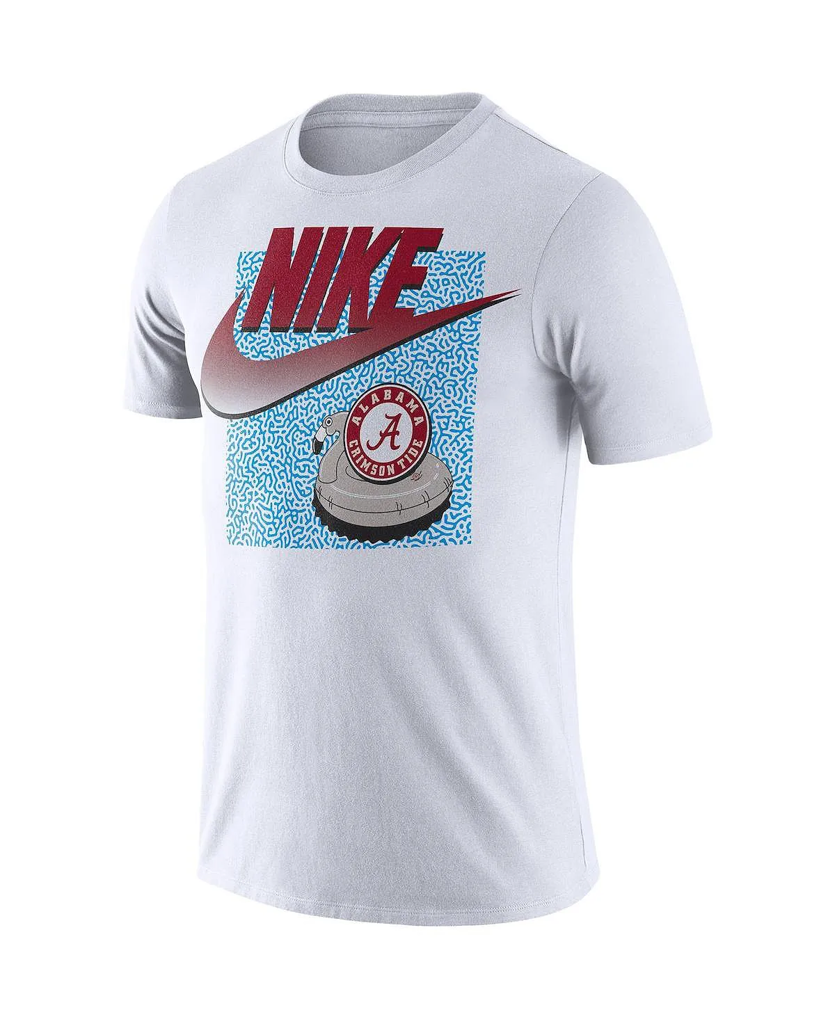 Alabama Crimson Tide Men's White Spring Break Nike Swoosh T-Shirt
