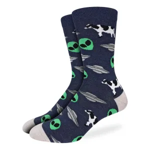 Aliens and Cows Socks