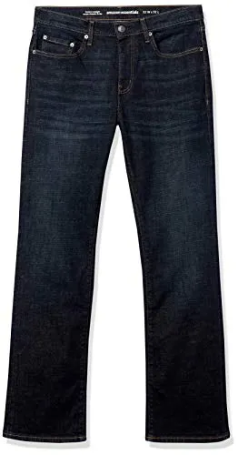 Amazon Essentials Men's Straight-Fit Stretch Bootcut Jean, Rinsed Vintage, 32W x 29L