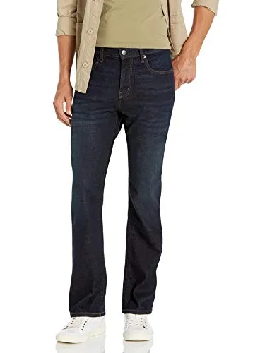 Amazon Essentials Men's Straight-Fit Stretch Bootcut Jean, Rinsed Vintage, 32W x 29L